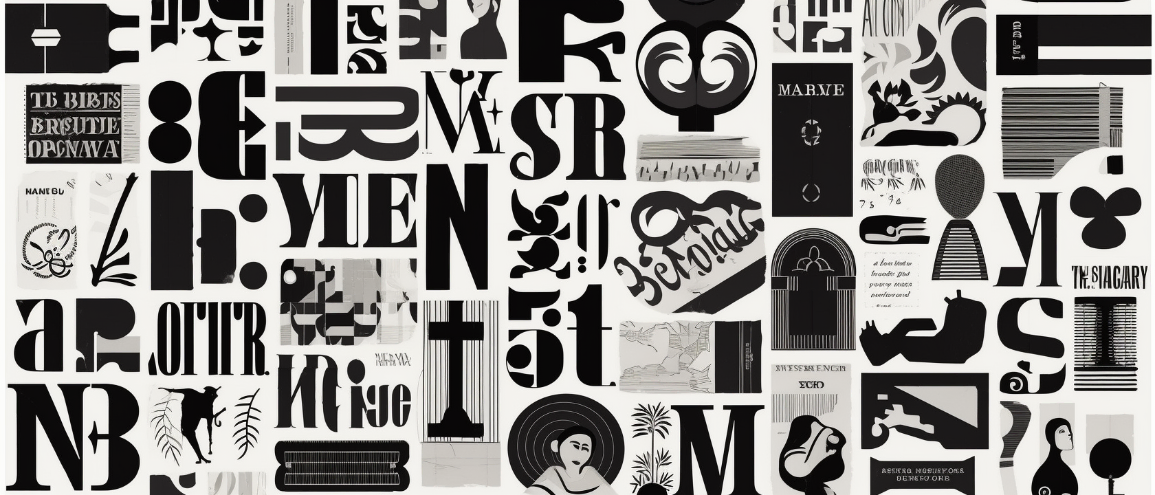 Collage of Classic Typefaces