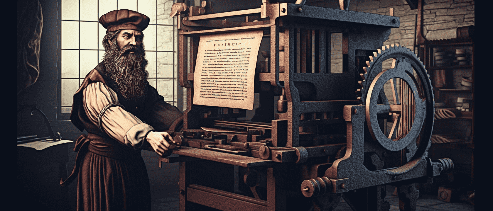 Gutenberg and his press concept